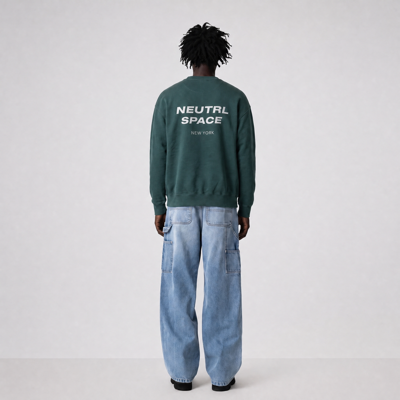 Le sweat-shirt vert signature