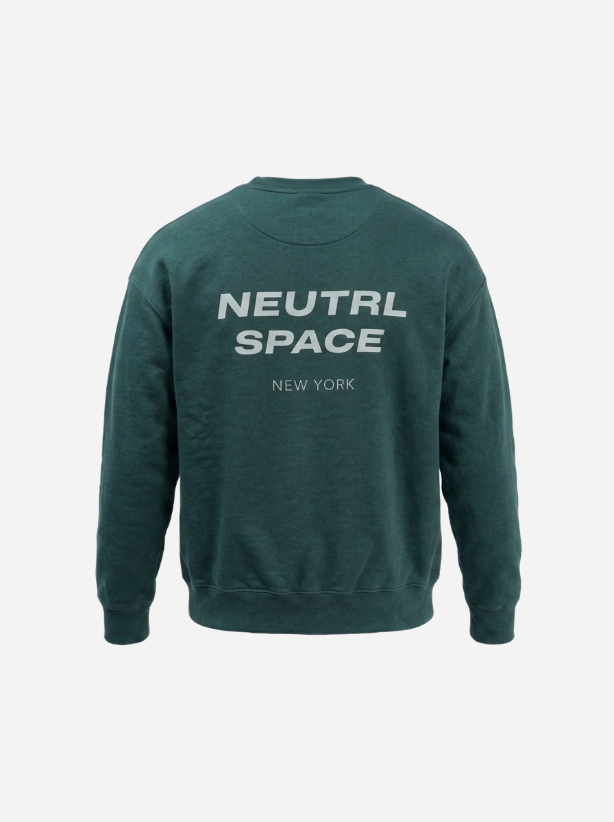 The Signature Green Sweatshirt - Product View, Neutrl Space