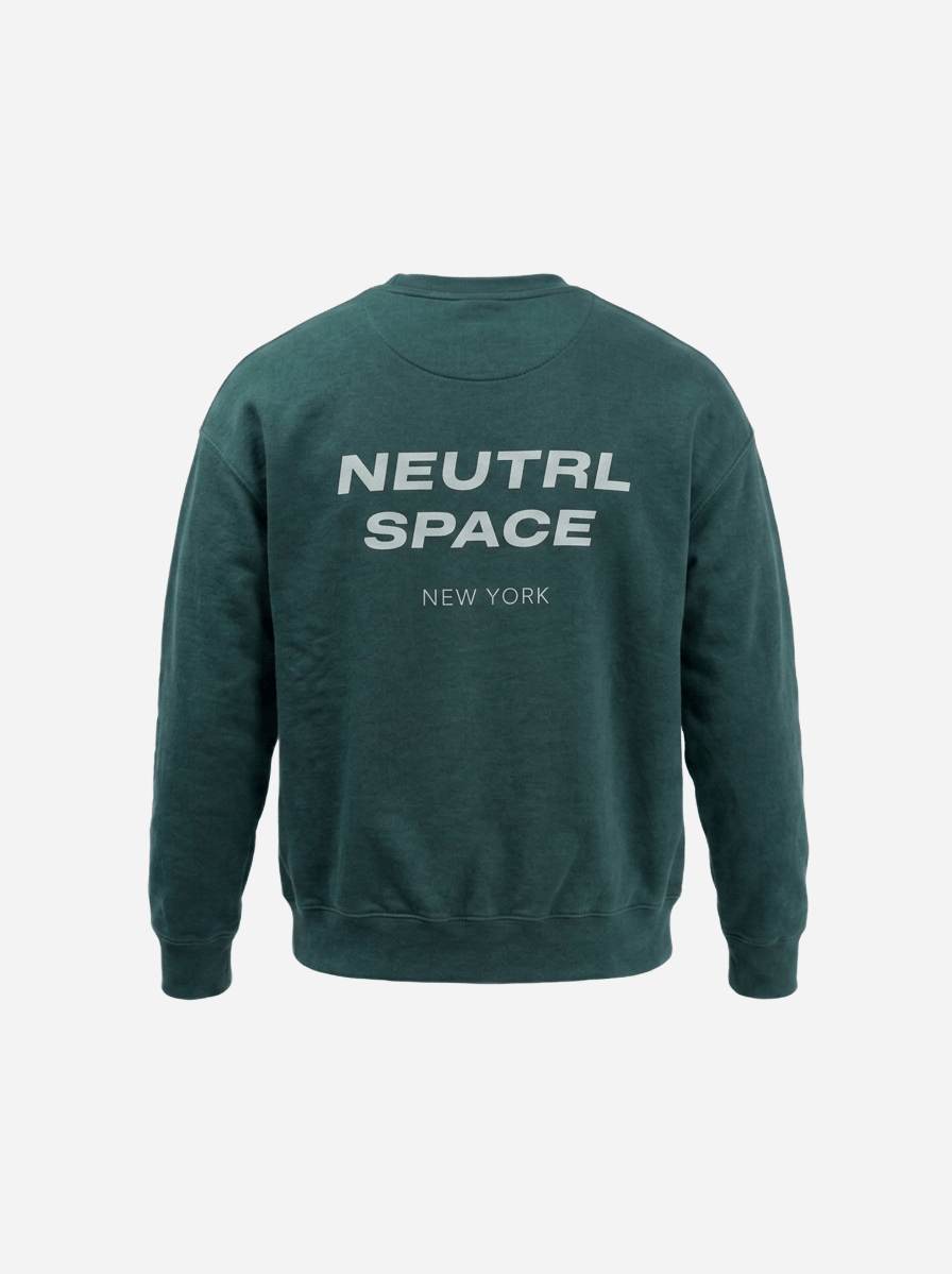 The Signature Green Sweatshirt  - Product View, NEUTRL SPACE